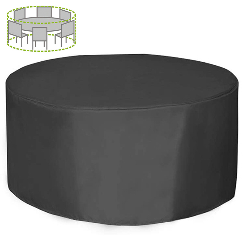 Outdoor Furniture With Covers - 12 사이즈 원형 가구 커버 210D