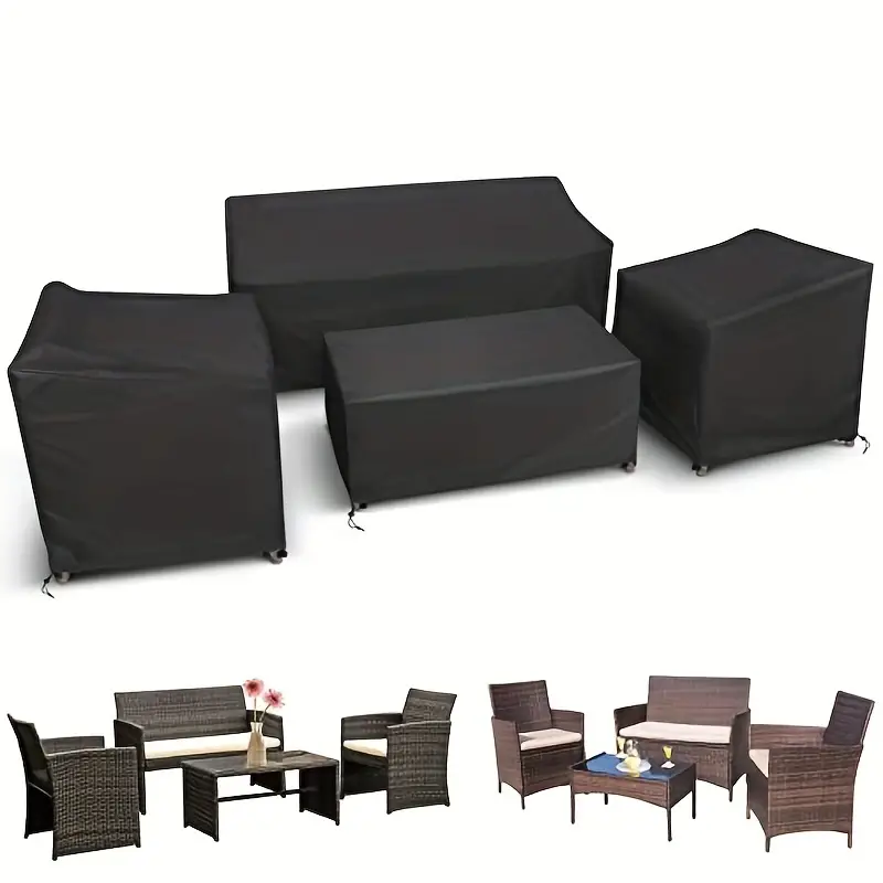 Outdoor Furniture Bali - 4개/세트 파티오 가구 커버, 헤비 듀티