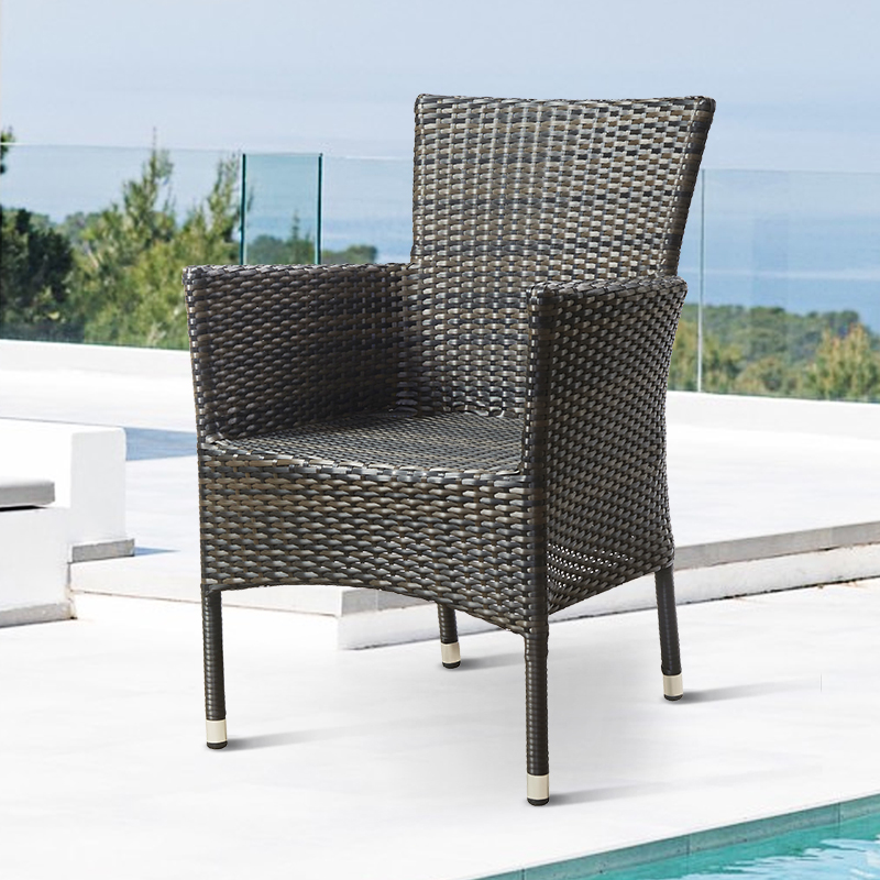 Outdoor Furniture On Sale - 저렴한 블랙 가든 레스토랑 위커 암체어