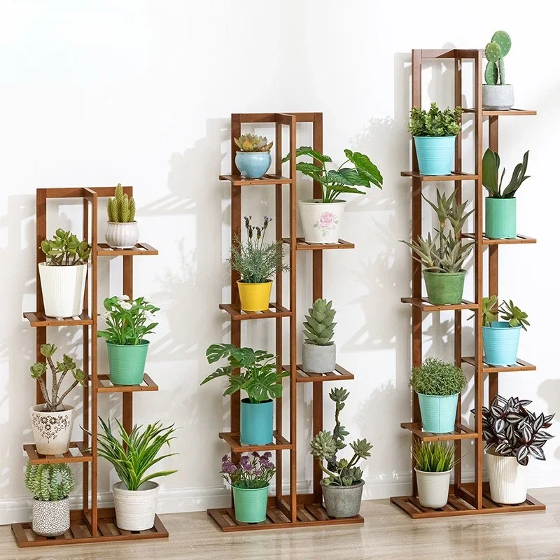 Outdoor Furniture On Sale - 발코니 정원 스탠드 건강한 대나무 꽃