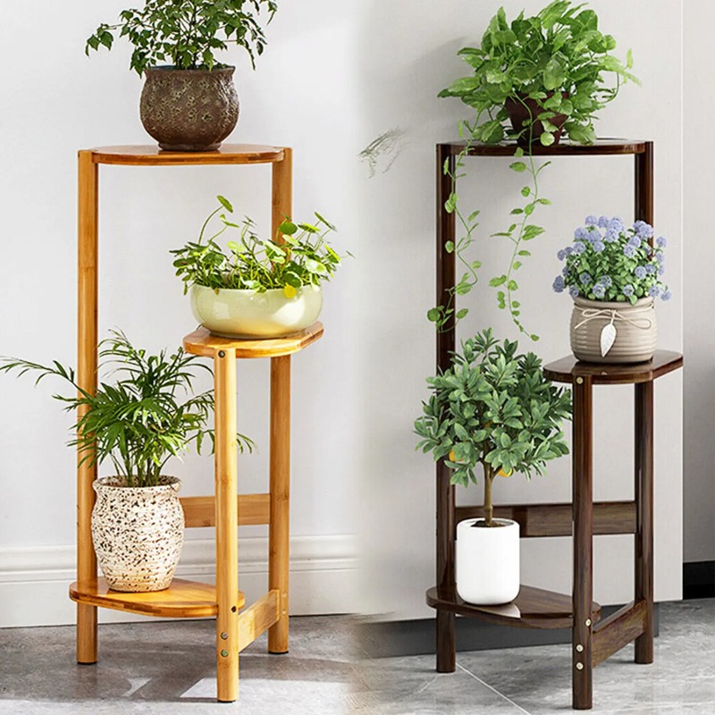 Outdoor Furniture On Sale - 3 계층 대나무 키 큰 코너