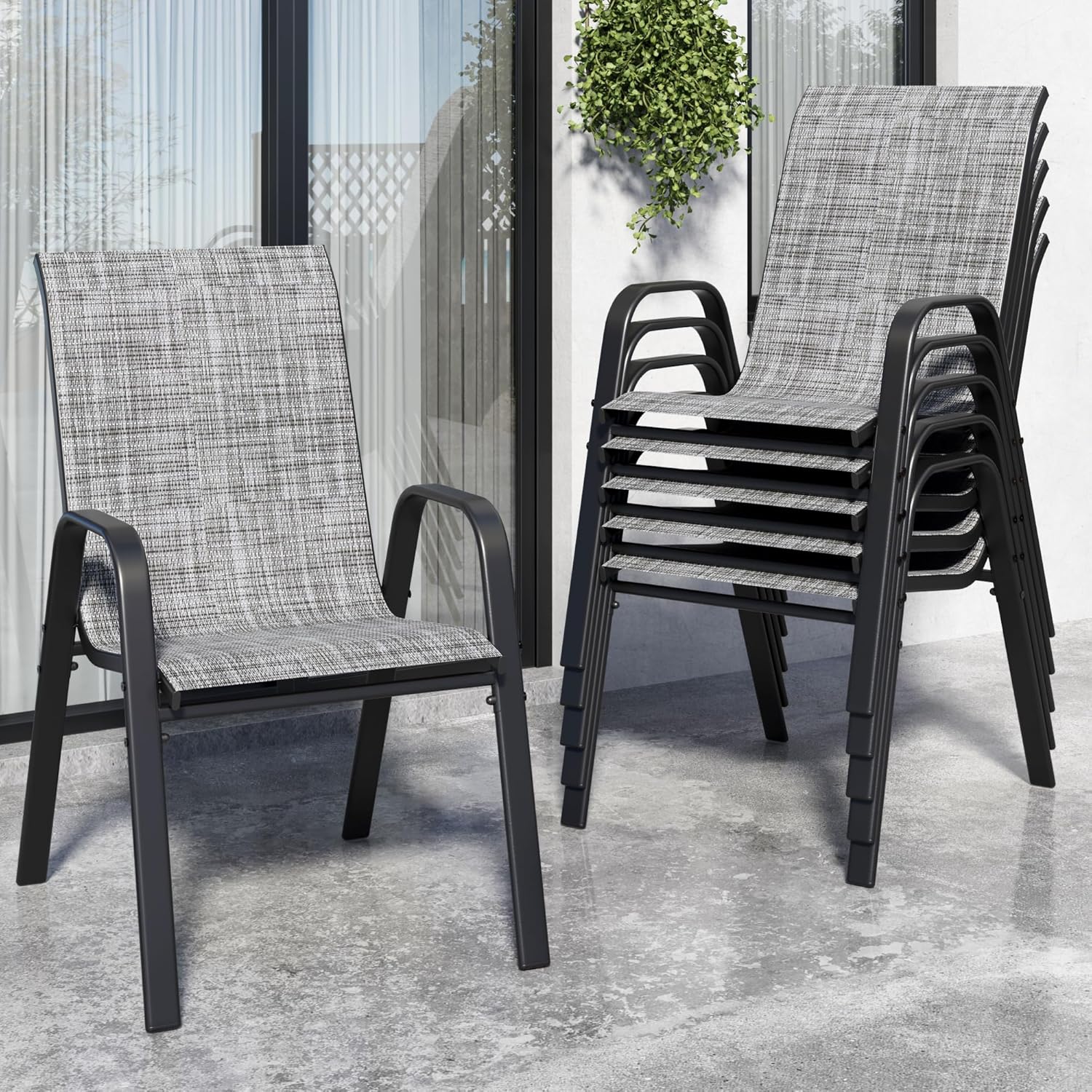 Outdoor Furniture On Sale - 쌓을 수 있는 야외용 식탁 의자
