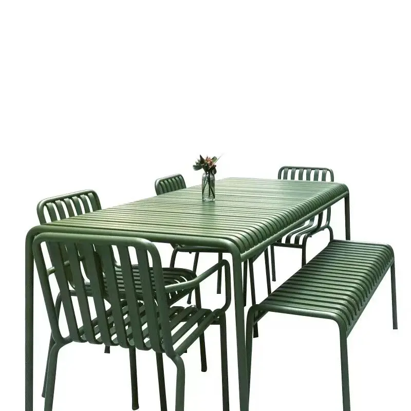 단철 모던 심플 발코니 야외 테이블 및 의자 마당 야외 - Outdoor Furniture Green 리뷰 및 가격