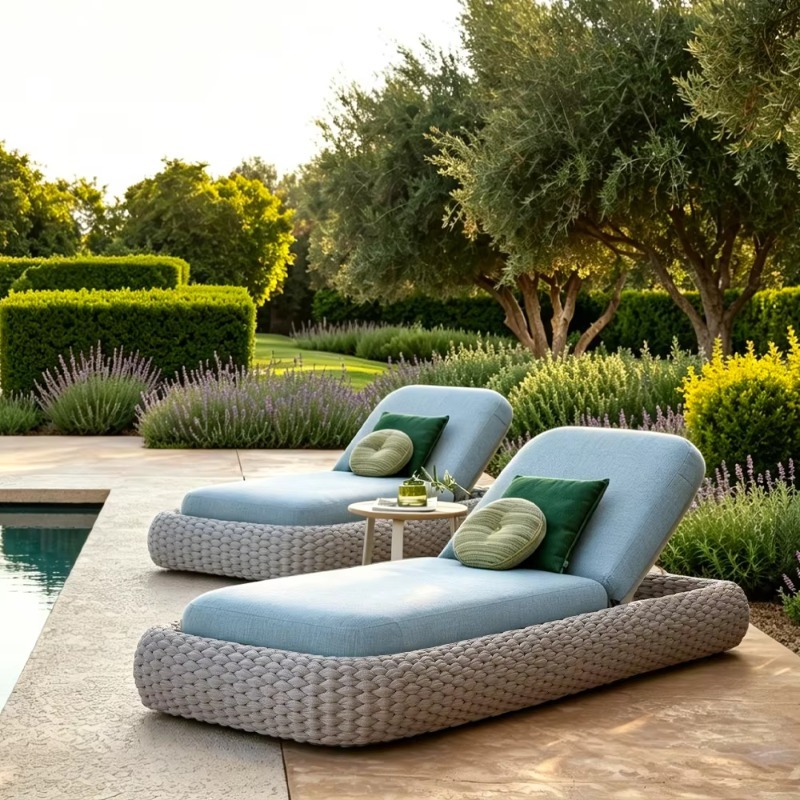 맞춤형 선라운저, 손으로 짠 로프 알루미늄 프레임, 빠 - Outdoor Furniture Quick Dry 리뷰 및 가격