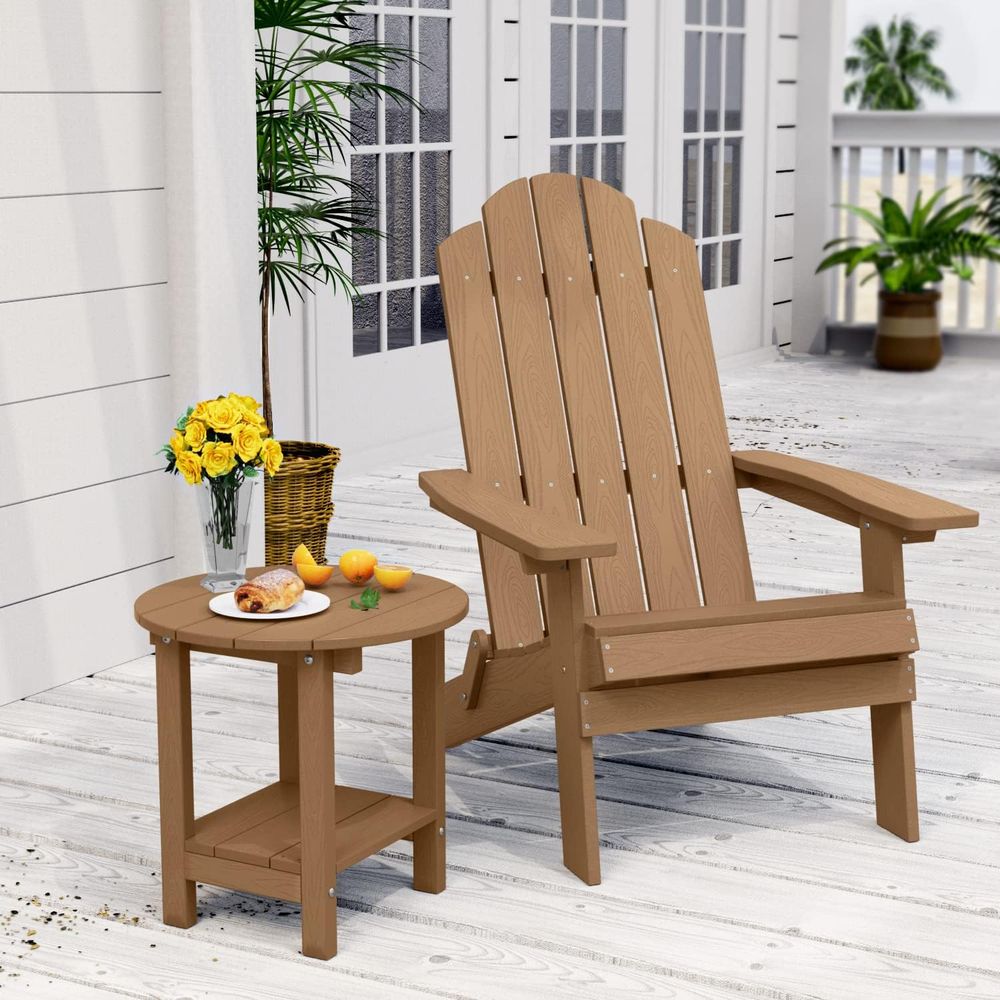 야외용 18인치 사이드 테이블(수납 선반 포함), 발코 - Outdoor Furniture For Patio 리뷰 및 가격