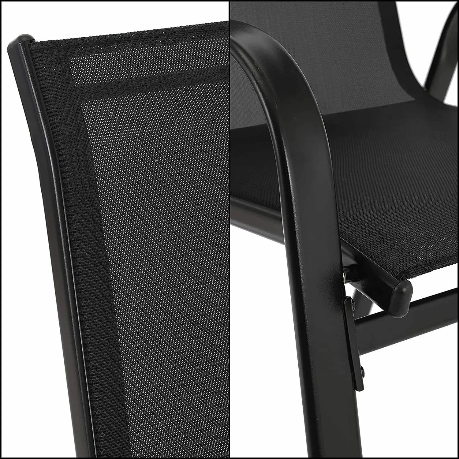 금속 야외 의자 세트 쌓을 수 있는 파티오 Textil - Outdoor Furniture On Sale 리뷰 및 가격
