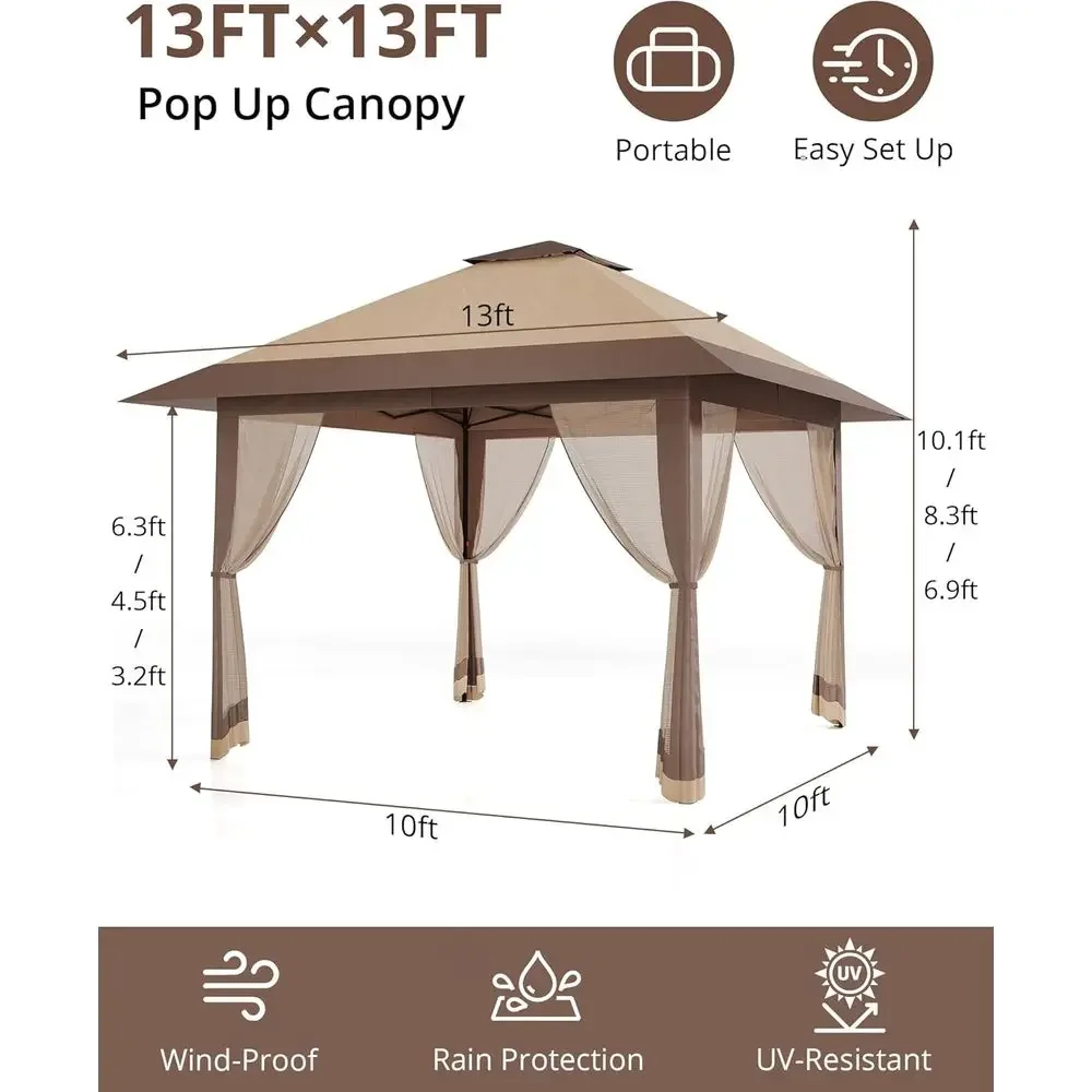 13x13 야외용 가제보(메쉬 커버, 높이 조절 가능, - Outdoor Furniture Balcony 리뷰 및 가격