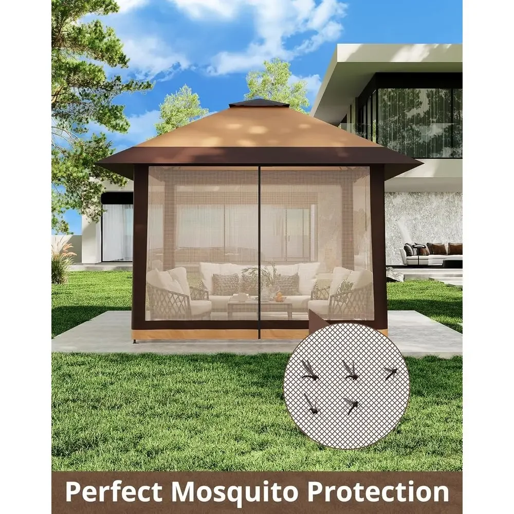13x13 야외용 가제보(메쉬 커버, 높이 조절 가능, - Outdoor Furniture Balcony 리뷰 및 가격