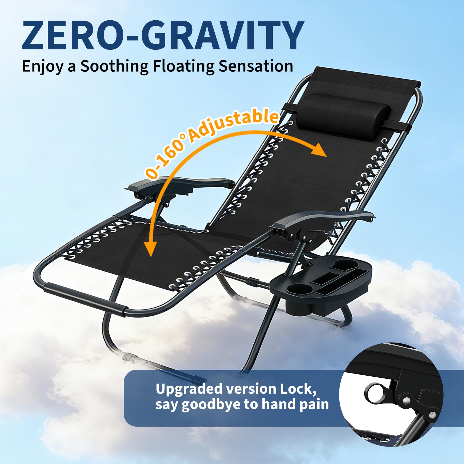 무중력 파티오 라운지 리클라이닝 의자 2개 세트 – 조 - Outdoor Furniture Quick Dry 리뷰 및 가격