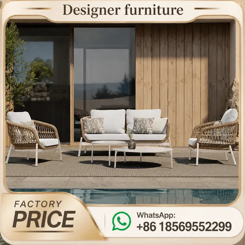 야외 로프 직조 소파 세트 (호텔 파티오 정원 빌라 발 - Outdoor Furniture Balcony 리뷰 및 가격