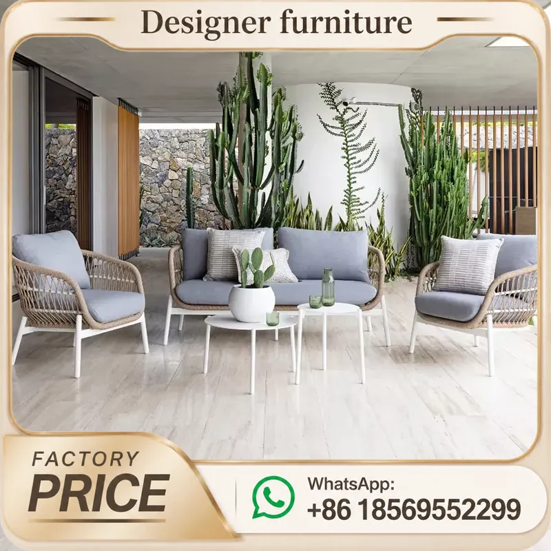 야외 로프 직조 소파 세트 (호텔 파티오 정원 빌라 발 - Outdoor Furniture Balcony 리뷰 및 가격
