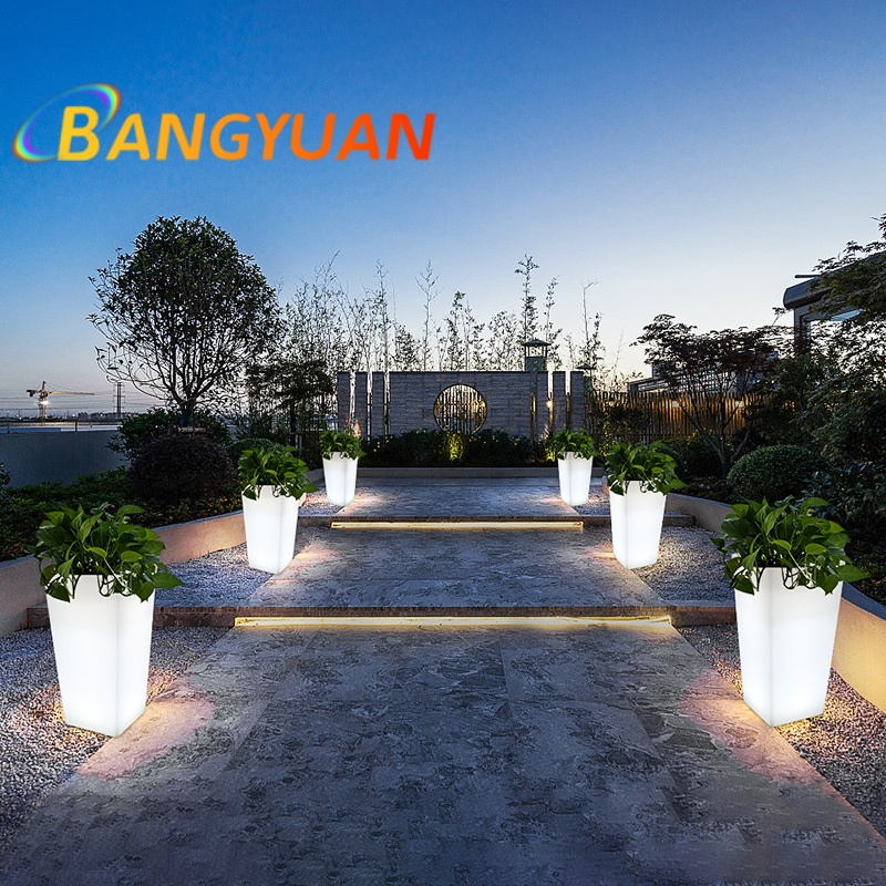 LED 발광 정원 화분 방수 LED 화분 꽃병 발코니  - Outdoor Furniture Balcony 리뷰 및 가격