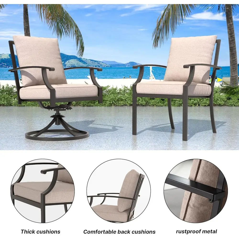 7피스 야외 파티오 가구 세트(48인치 원형 프로판 화 - Outdoor Furniture On Sale 리뷰 및 가격