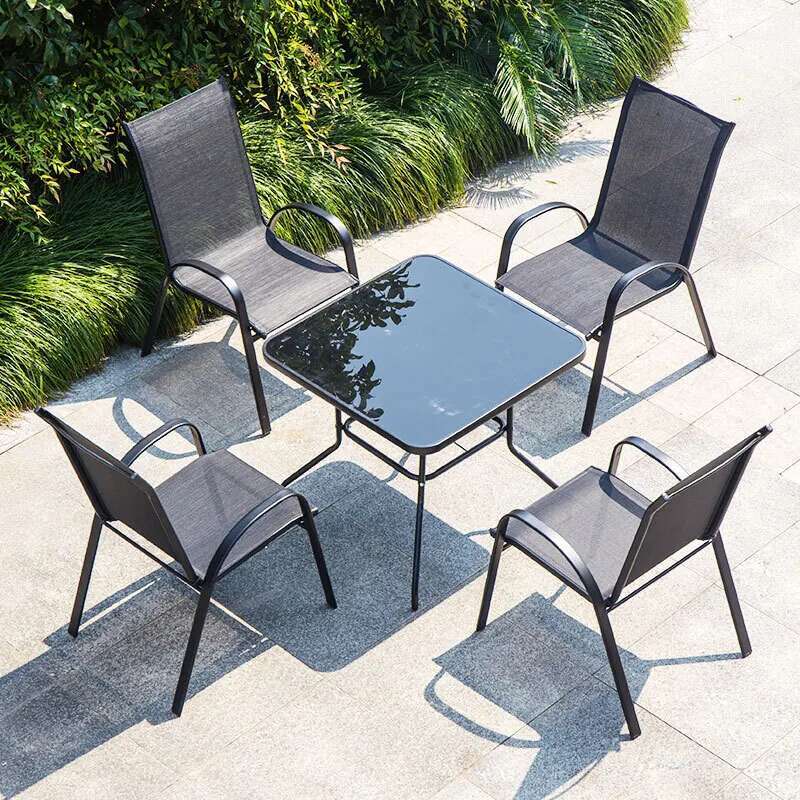 현대 높은 뒤로 정원 의자 북유럽 방수 편안한 식사 정 - Outdoor Furniture On Sale 리뷰 및 가격