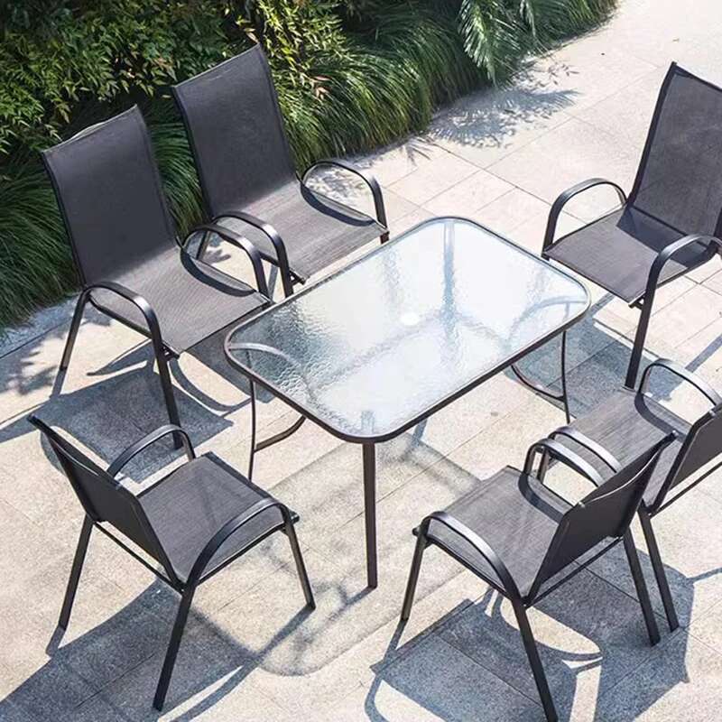 현대 높은 뒤로 정원 의자 북유럽 방수 편안한 식사 정 - Outdoor Furniture On Sale 리뷰 및 가격