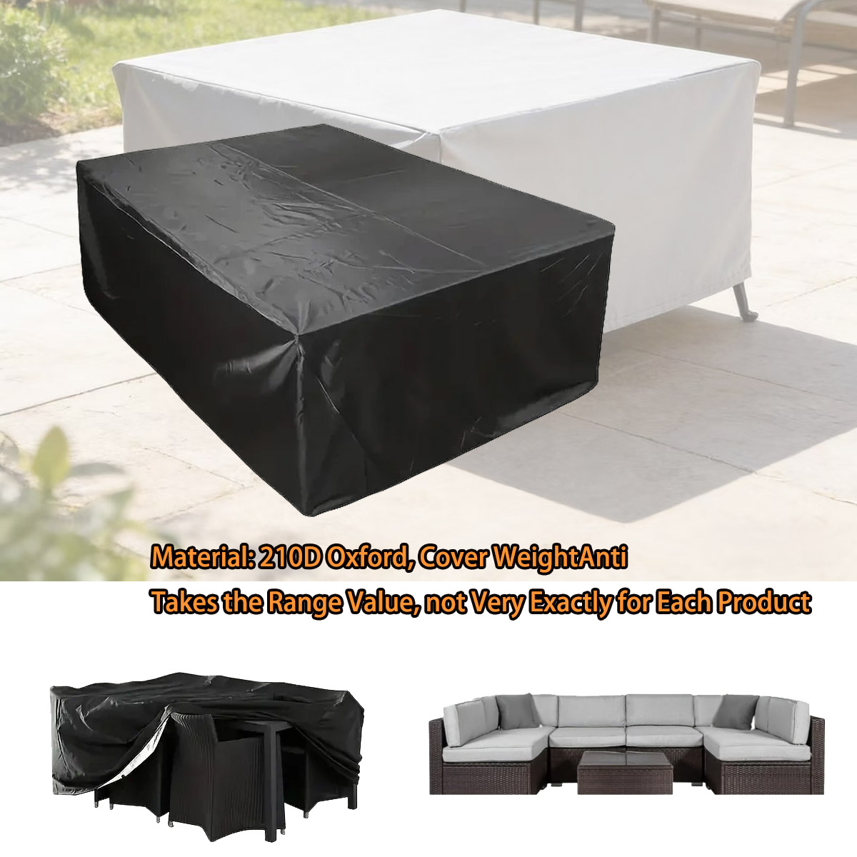 600가지 사이즈의 야외 가구 커버, 자외선 차단 파티 - Outdoor Furniture For Patio 리뷰 및 가격