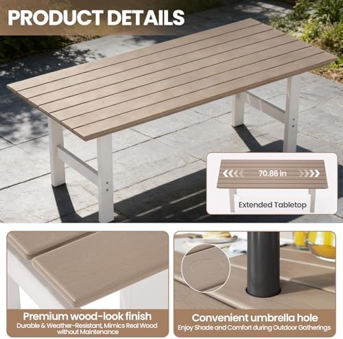 야외 식사 세트, 6인용 7피스 파티오 테이블 및 의자 - Outdoor Furniture On Sale 리뷰 및 가격