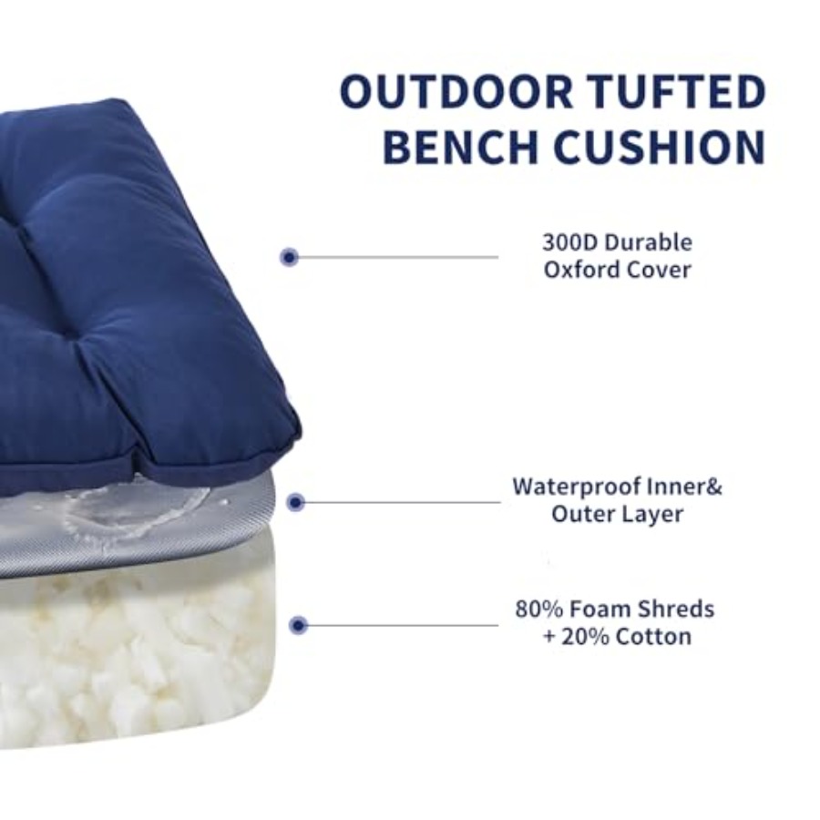 야외 벤치 쿠션, 방수 벤치 쿠션 (실내/외 가구용), - Outdoor Furniture Without Cushions 리뷰 및 가격
