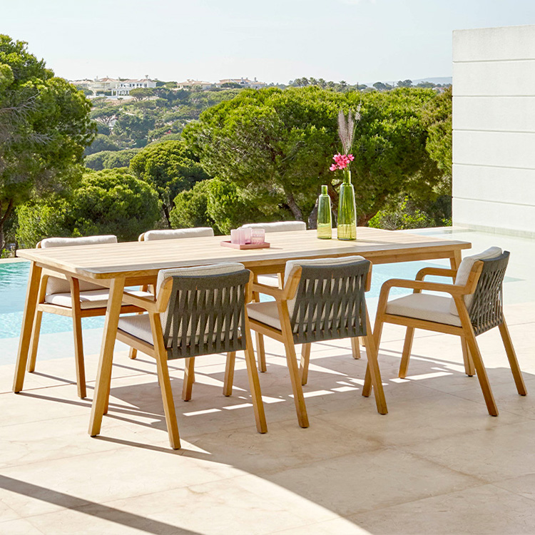 현대식 파티오 가구 세트 정원 티크 야외 가구 다이닝  - Outdoor Furniture Green 리뷰 및 가격