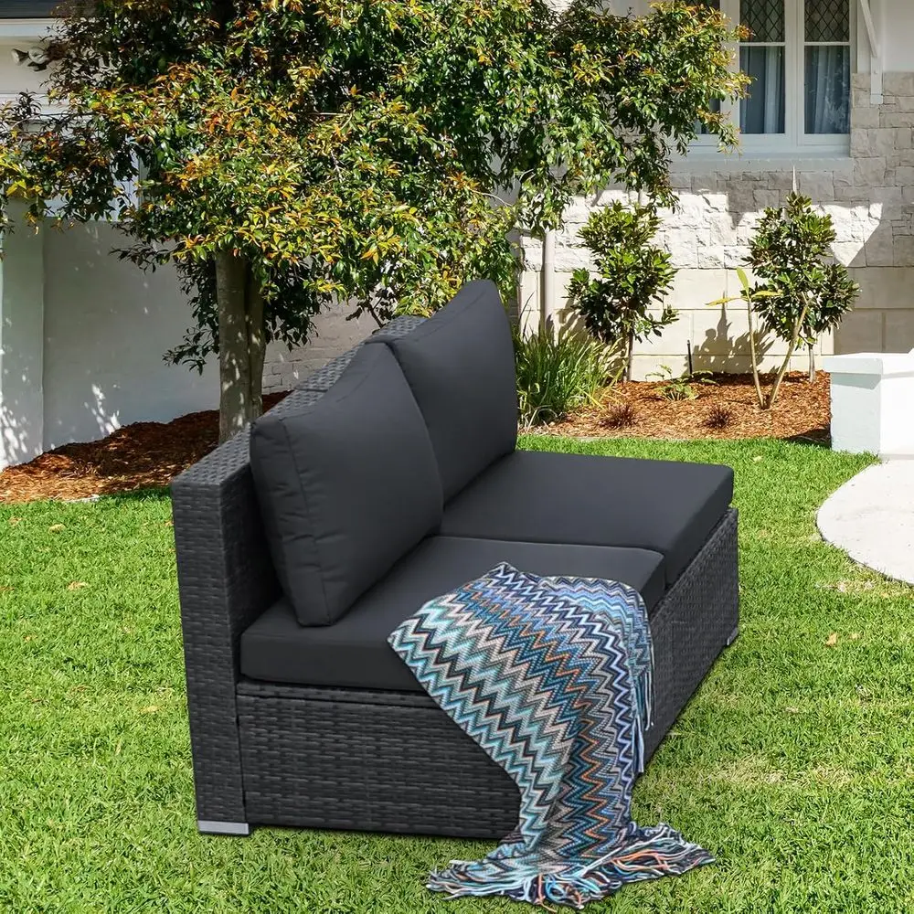 야외, 데크, 정원, 발코니용 쿠션이 포함된 2피스 라 - Outdoor Furniture Balcony 리뷰 및 가격