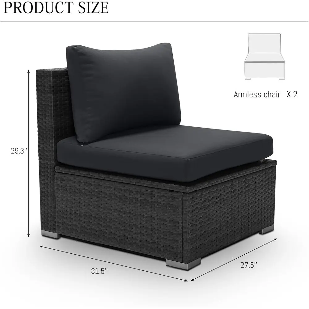 야외, 데크, 정원, 발코니용 쿠션이 포함된 2피스 라 - Outdoor Furniture Balcony 리뷰 및 가격