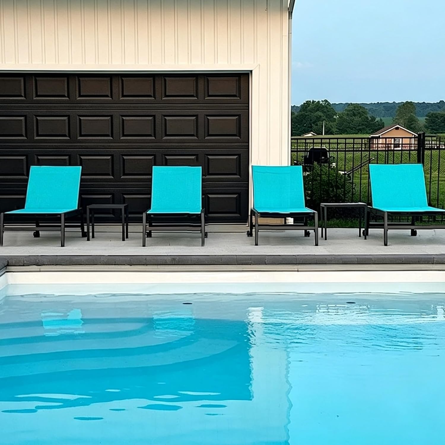 특대형 라운지 의자 2개 세트(바퀴 포함) 블루 빅 톨 - Outdoor Furniture Quick Dry 리뷰 및 가격