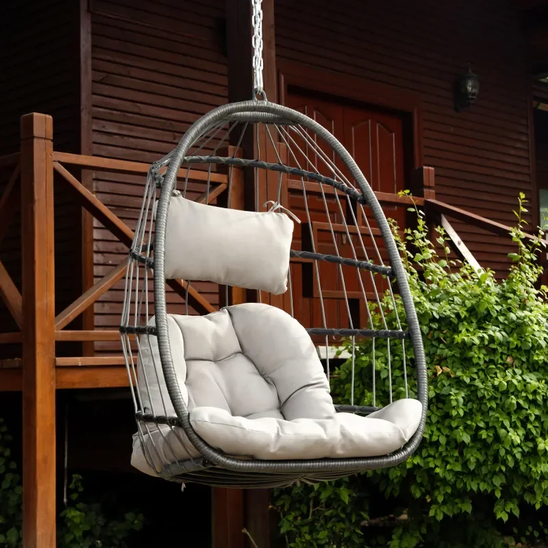 야외용 위커 라탄 스윙 체어 해먹 의자 알루미늄 프레임 - Outdoor Furniture Without Cushions 리뷰 및 가격