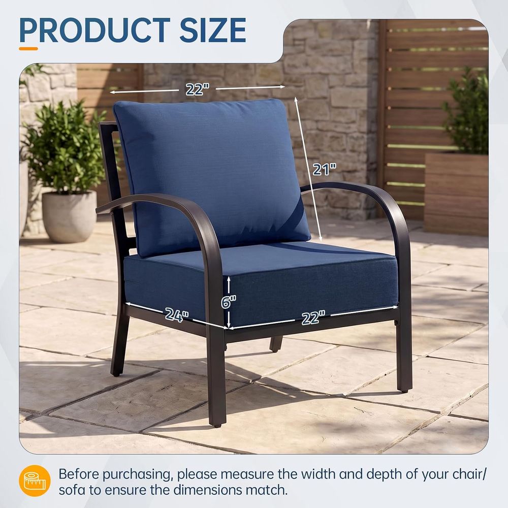 야외용 가구 쿠션, 6인치 두께의 방수 시트 쿠션, 2 - Outdoor Furniture Cushions 리뷰 및 가격