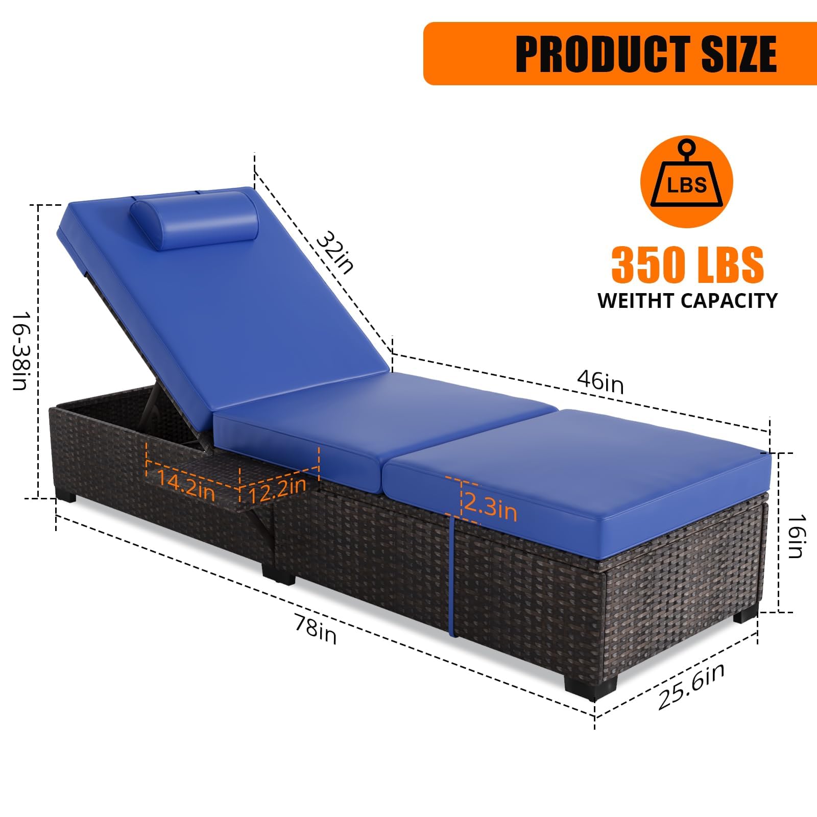 야외용 긴 의자 2개 세트, 78인치 수영장용 의자(조 - Outdoor Furniture Bali 리뷰 및 가격