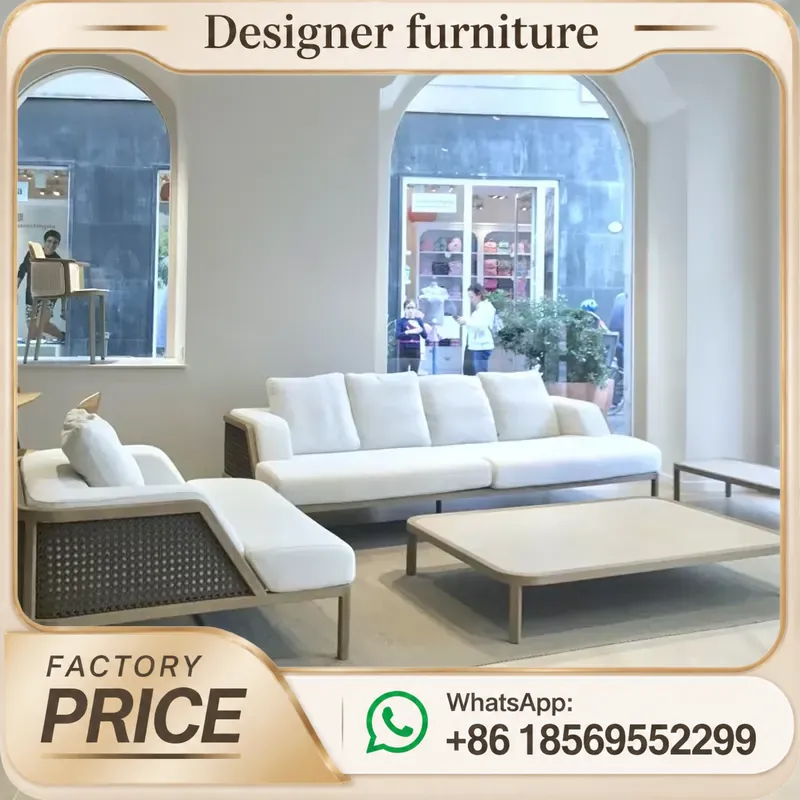 야외 티크 소파 세트 방수 로프 직조 목재 가구 (빌라 - Outdoor Furniture Balcony 리뷰 및 가격